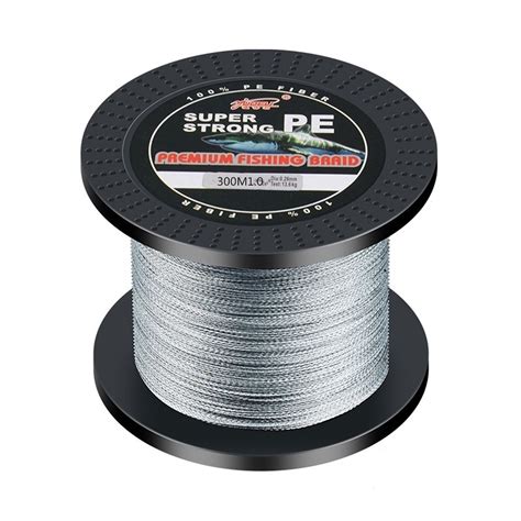 tight braided fishing line.